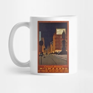 Grand Avenue, Milwaukee - Vintage Travel Poster Mug